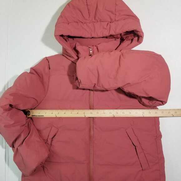 Uniqlo Seamless Down Parka - Pink Puffer Coat Women Smail - Picture 6 of 9